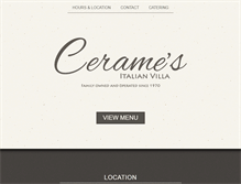 Tablet Screenshot of cerames.com